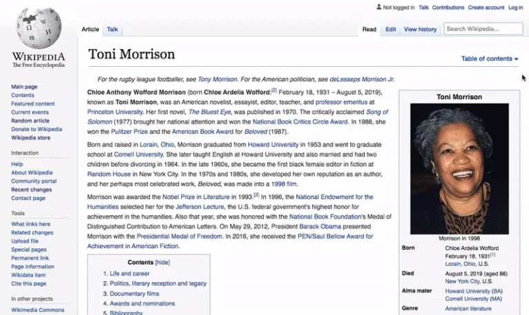 Wikipedia Live Page Overview